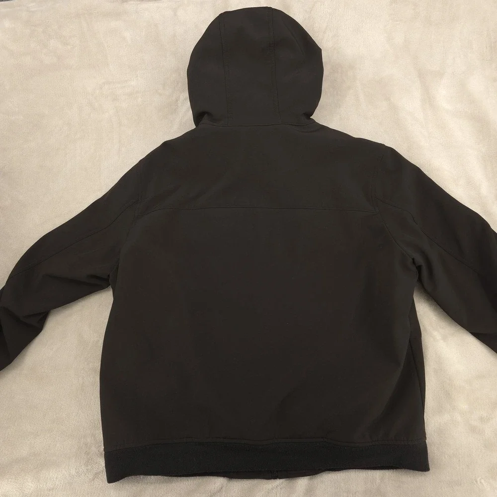 Levis Jacket Mens XL Black Sherpa Lined Hooded Zip Coat Winter‎ Workwear Casual